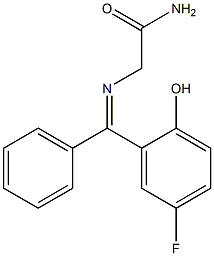 2-[[(5-Fluoro-2-hydroxyphenyl)phenylmethylene]amino]acetamide|