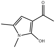 Ethanone, 1-(2-hydroxy-1,5-dimethyl-1H-pyrrol-3-yl)- (9CI),62672-69-9,结构式