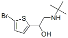 1-(5-Bromo-2-thienyl)-2-tert-butylaminoethanol 结构式
