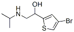 1-(4-ブロモ-2-チエニル)-2-イソプロピルアミノエタノール 化学構造式