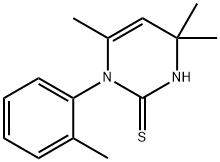 1-(o-Tolyl)-2-thio-4,4,6-trimethyl dihydropyrimidine Structure