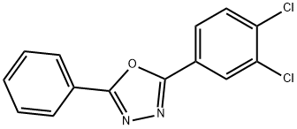 2-(3,4-dichlorophenyl)-5-phenyl-1,3,4-oxadiazole,62682-00-2,结构式