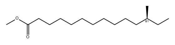 (S)-12-Methyltetradecanoic acid methyl ester Struktur