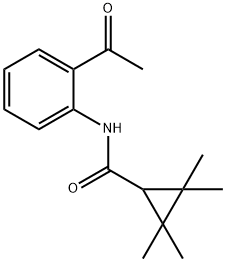 Cyclopropanecarboxamide, N-(2-acetylphenyl)-2,2,3,3-tetramethyl- (9CI)|