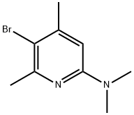 5-BROMO-N,N,4,6-TETRAMETHYLPYRIDIN-2-AMINE,627098-10-6,结构式