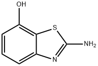 2-アミノ-1,3-ベンゾチアゾール-7-オール 化学構造式