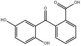 2-(2,5-ジヒドロキシベンゾイル)安息香酸 化学構造式
