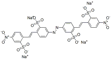 TETRASODIUM 3,3-AZOBIS(6-(2-(4-NITRO-2-SULPHONATOPHENYL)VINYL)BENZENESULPHONATE),6272-71-5,结构式