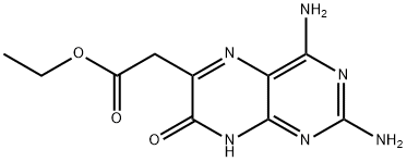 2,4-DiaMino-7-hydroxy-6-pteridineacetic Acid Ethyl Ester,6272-88-4,结构式