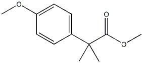 2-(4-Methoxy-phenyl)-2-Methyl-propionicacidMethylester 化学構造式