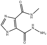 5-(肼羰基)-N-甲基-1H-咪唑-4-甲酰胺, 627470-09-1, 结构式