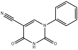 2,4-二氧-1-苯基-1,2,3,4-四氢-5-嘧啶甲腈, 6275-84-9, 结构式