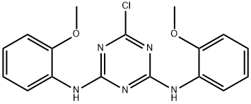 1,3,5-Triazine-2,4-diamine,6-chloro-N,N'-bis(2-methoxyphenyl) Structure