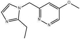 Pyridazine, 3-[(2-ethyl-1H-imidazol-1-yl)methyl]-5-methoxy- (9CI)|
