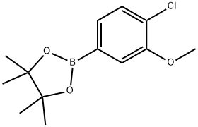 4-Chloro-3-methoxyphenylboronic acid pinacolester Struktur
