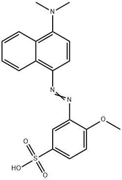 3(4-DIMETHYLAMINO-1-NAPHTHYLAZO)-4-METHOXYBENZENESULFONIC ACID Structure