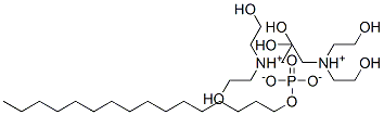 bis[tris(2-hydroxyethyl)ammonium] hexadecyl phosphate Struktur