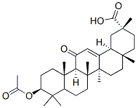 甘草次酸 的 醋酸酯, 6277-14-1, 结构式