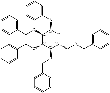 .alpha.-D-Glucopyranoside, phenyl 2,3,4,6-tetrakis-O-(phenylmethyl)-1-thio- Structure