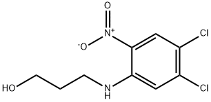 3-[(4,5-dichloro-2-nitrophenyl)amino]propan-1-ol,62780-67-0,结构式