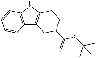 1,3,4,5-四氢-2H-吡啶并[4,3-B]吲哚-2-甲酸叔丁酯, 627869-56-1, 结构式