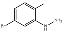 (5-BROMO-2-FLUORO-PHENYL)-HYDRAZINE Struktur