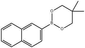 5,5-Dimethyl-2-(naphthalen-2-yl)-1,3,2-dioxaborinane Structure