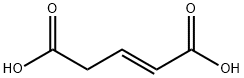 反-戊烯二酸,628-48-8,结构式