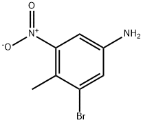 1-溴-2-甲基-3-硝基-5-氨基甲苯,62827-39-8,结构式