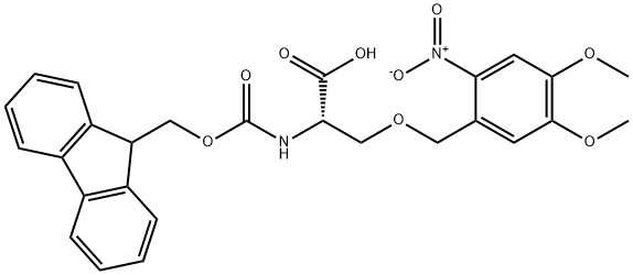 N-FMOC DMNB-L-SERINE, 628280-43-3, 结构式