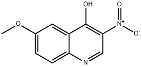 6-甲氧基-3-硝基喹啉-4(1H)-酮 结构式