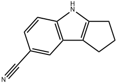 7-氰基-1,2,3,4-四氢环戊二烯并[B]吲哚, 628294-80-4, 结构式