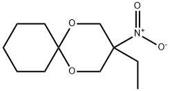 3-Ethyl-3-nitro-1,5-dioxaspiro[5.5]undecane,6284-15-7,结构式