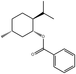 安息香酸(1R,2S,5R)-2-イソプロピル-5-メチルシクロヘキシル 化学構造式
