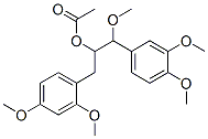 Acetic acid 1-[(2,4-dimethoxyphenyl)methyl]-2-methoxy-2-(3,4-dimethoxyphenyl)ethyl ester,62849-11-0,结构式