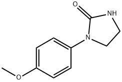 1-(4-甲氧基苯基)四氢-2H-咪唑-2-酮, 62868-39-7, 结构式