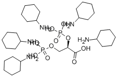 2,3-ジホスホ-D-グリセリン酸 ペンタ(シクロヘキシルアンモニウム)塩 化学構造式