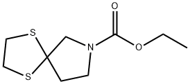 1,4-DITHIA-7-AZA-SPIRO[4.4]NONANE-7-CARBOXYLIC ACID ETHYL ESTER,62869-46-9,结构式