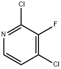 2,4-dichloro-3-fluoropyridine Struktur