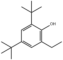 2,4-二-叔-丁基-6-乙基苯酚,6287-47-4,结构式