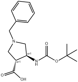 TRANS-RACEMIC-1-BENZYL-4-TERT-BUTOXYCARBONYLAMINO-PYRROLIDINE-3-CARBOXYLIC ACID