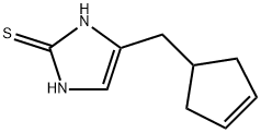 2H-Imidazole-2-thione,  4-(3-cyclopenten-1-ylmethyl)-1,3-dihydro- Struktur