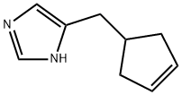 4-(环戊二烯-3-烯-1-基甲基)-1H-咪唑,628731-45-3,结构式