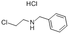 N-ベンジル-N-(2-クロロエチル)アミン塩酸塩 化学構造式