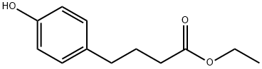 Benzenebutanoic acid, 4-hydroxy-, ethyl ester Struktur