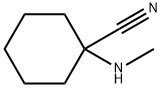 1-(メチルアミノ)シクロヘキサンカルボニトリル 化学構造式