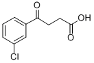 4-(3-クロロフェニル)-4-オキソ酪酸 化学構造式