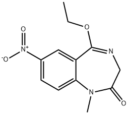 5-Ethoxy-1-methyl-7-nitro-3H-1,4-benzodiazepin-2(1H)-one Structure