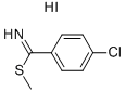 S-METHYL-P-CHLOROISOTHIOBENZAMIDE HYDROIODIDE Structure