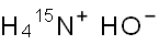 アンモニウムヒドロキシド (15N, 98%+) (6N水溶液) 化学構造式